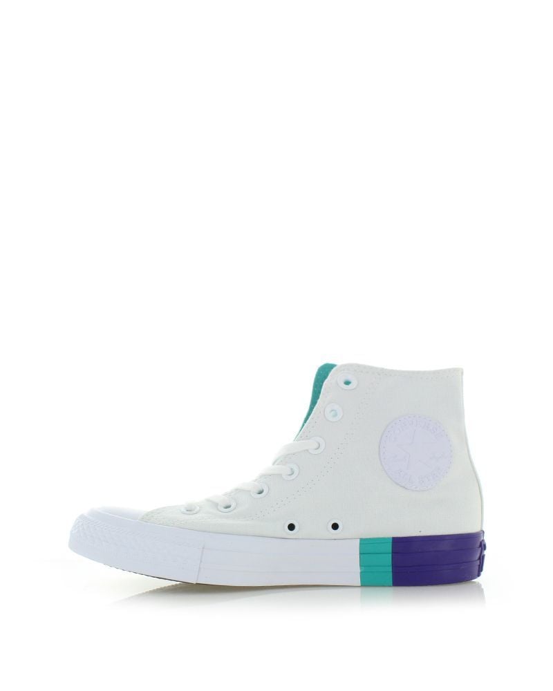 Dámske biele vysoké tenisky Chuck Taylor All Star Tri-Block Midsole