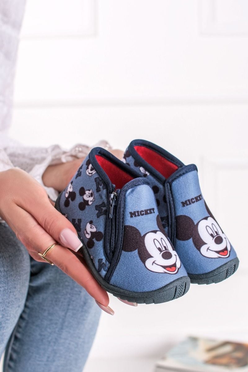 Detské modré vzorované topánky Mickey